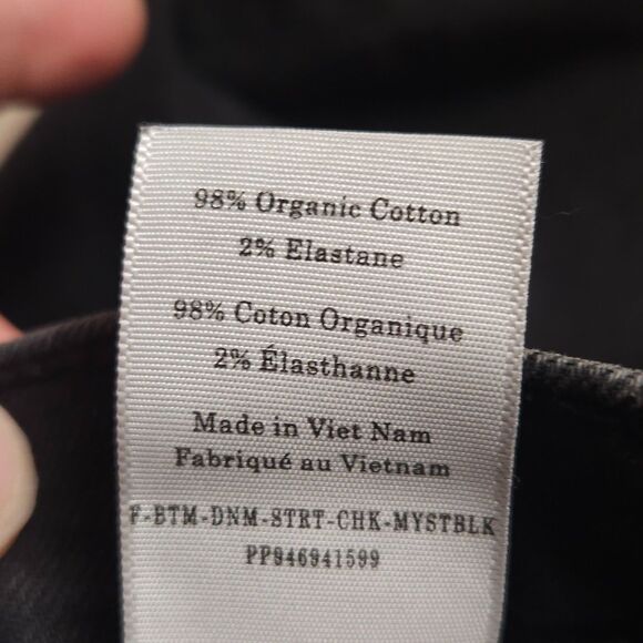 Everlane The Original Cheeky Jeans Womens Size 24S Black Straight High Rise - Picture 6 of 13